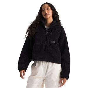 NORTHFACE fleece cropped pullover